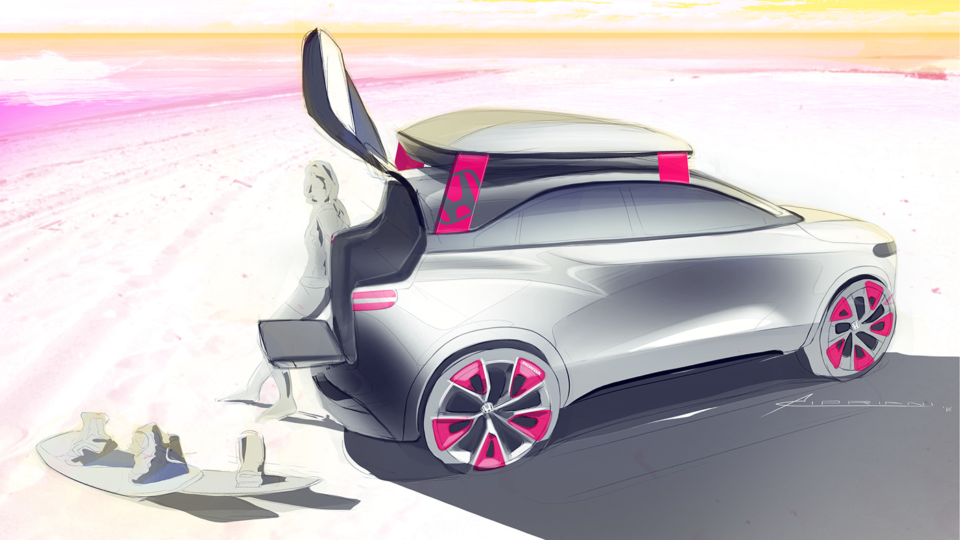 sketch，Design，automobile，Honda，honda，