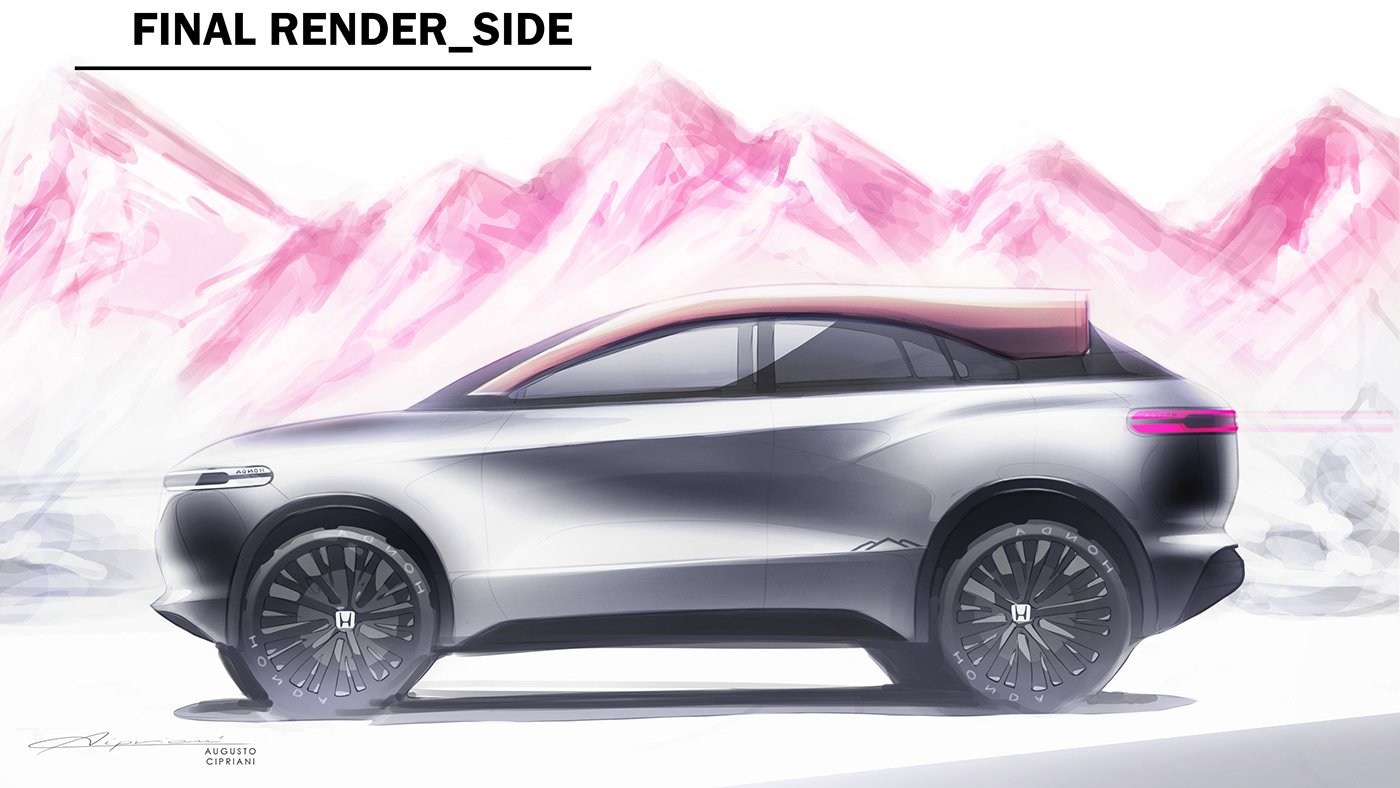 sketch，Design，automobile，Honda，honda，