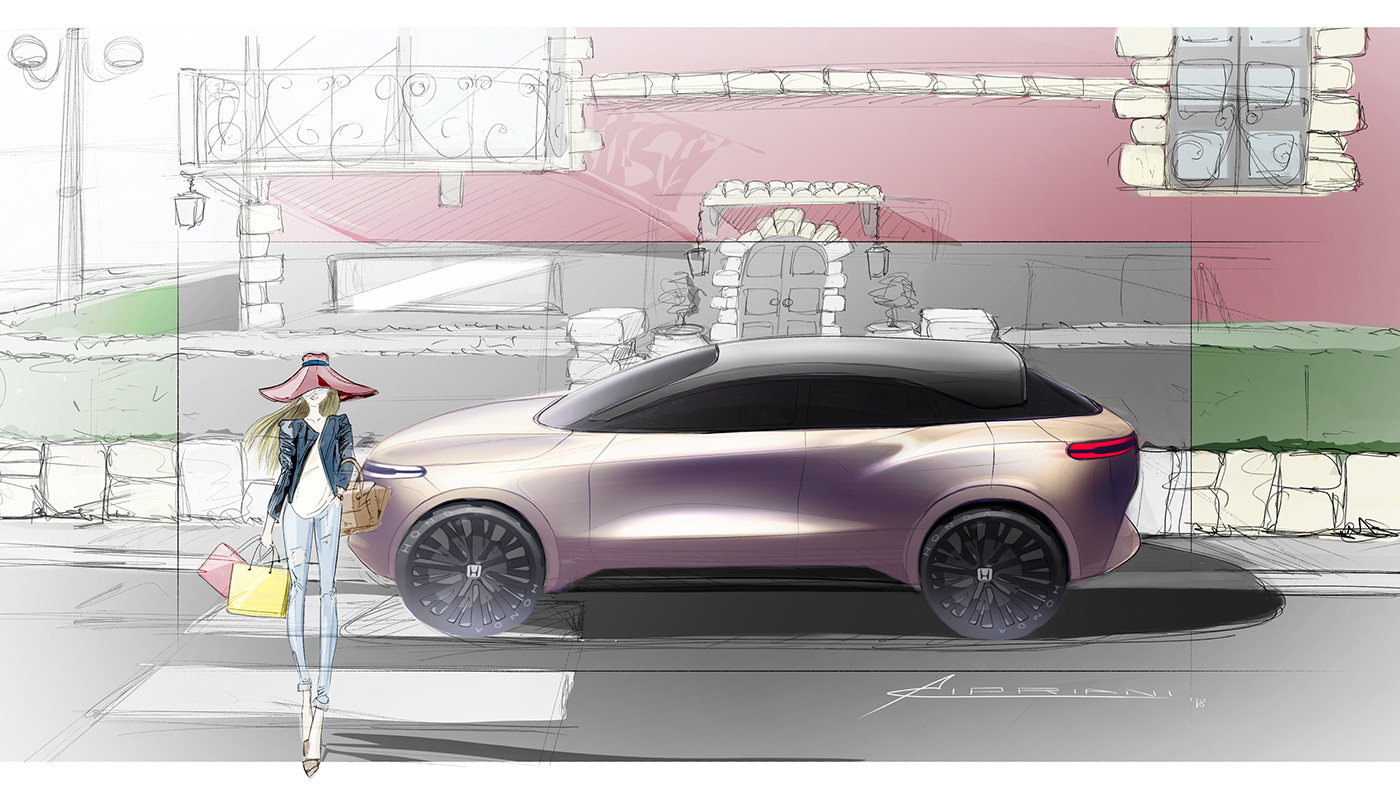 sketch，Design，automobile，Honda，honda，
