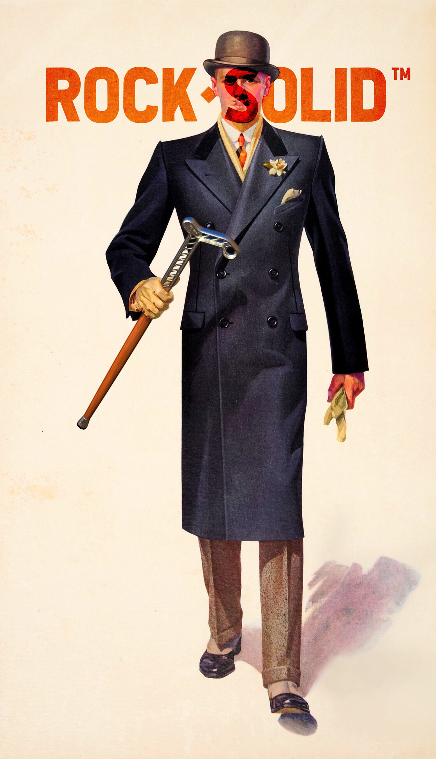 Rigidness，ROCK·SOLID，Cane，a cane，wooden ，