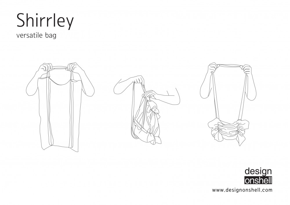 Shoulder bag，fold，Mesh fabric，Multipurpose bag，Shirrley，