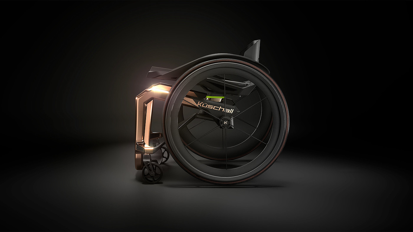 black，wheelchair，KUSCHALL，