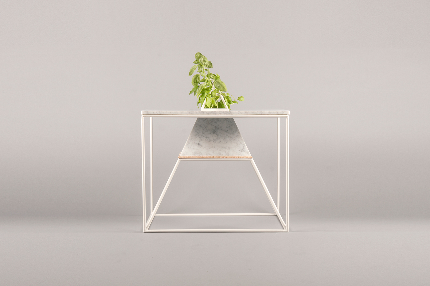 SPUTNIK-5，satellite，Coffee table，Marble，oak，Metal bar，