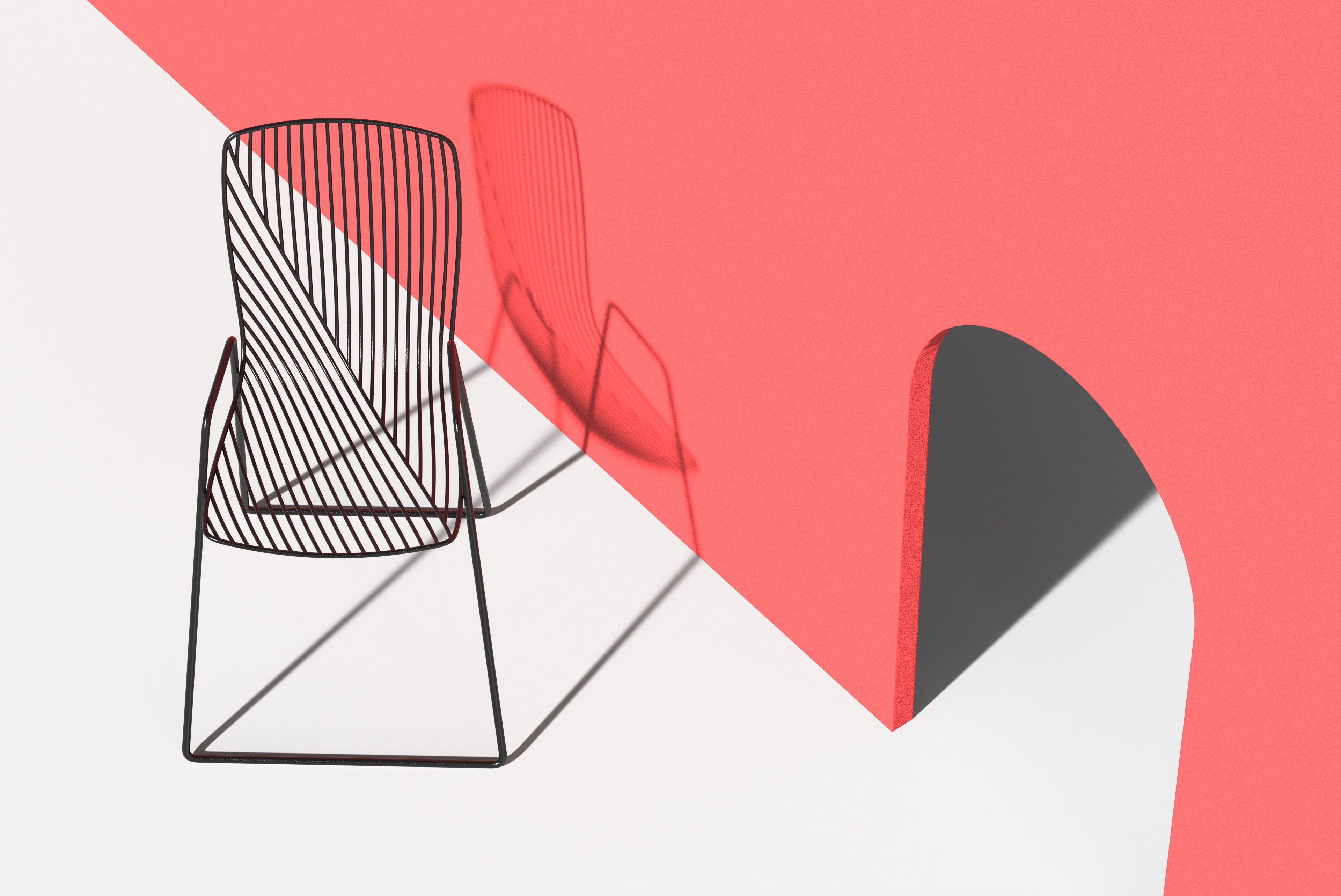 Minimalist，Empty melancholy，line，furniture，chair，