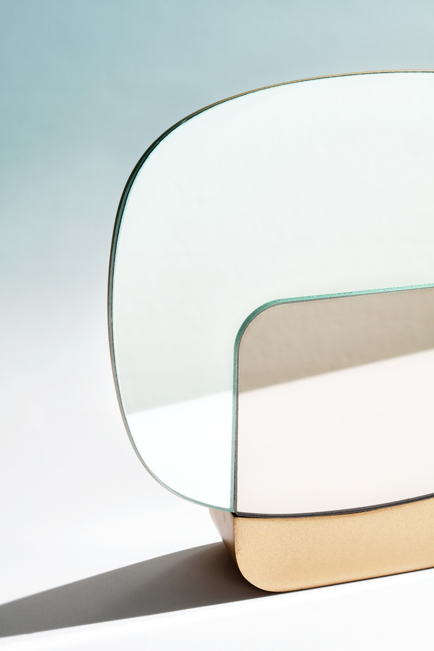 Bobois Rock，Steel sheet，gold and silver，Stage mirror，mirror，