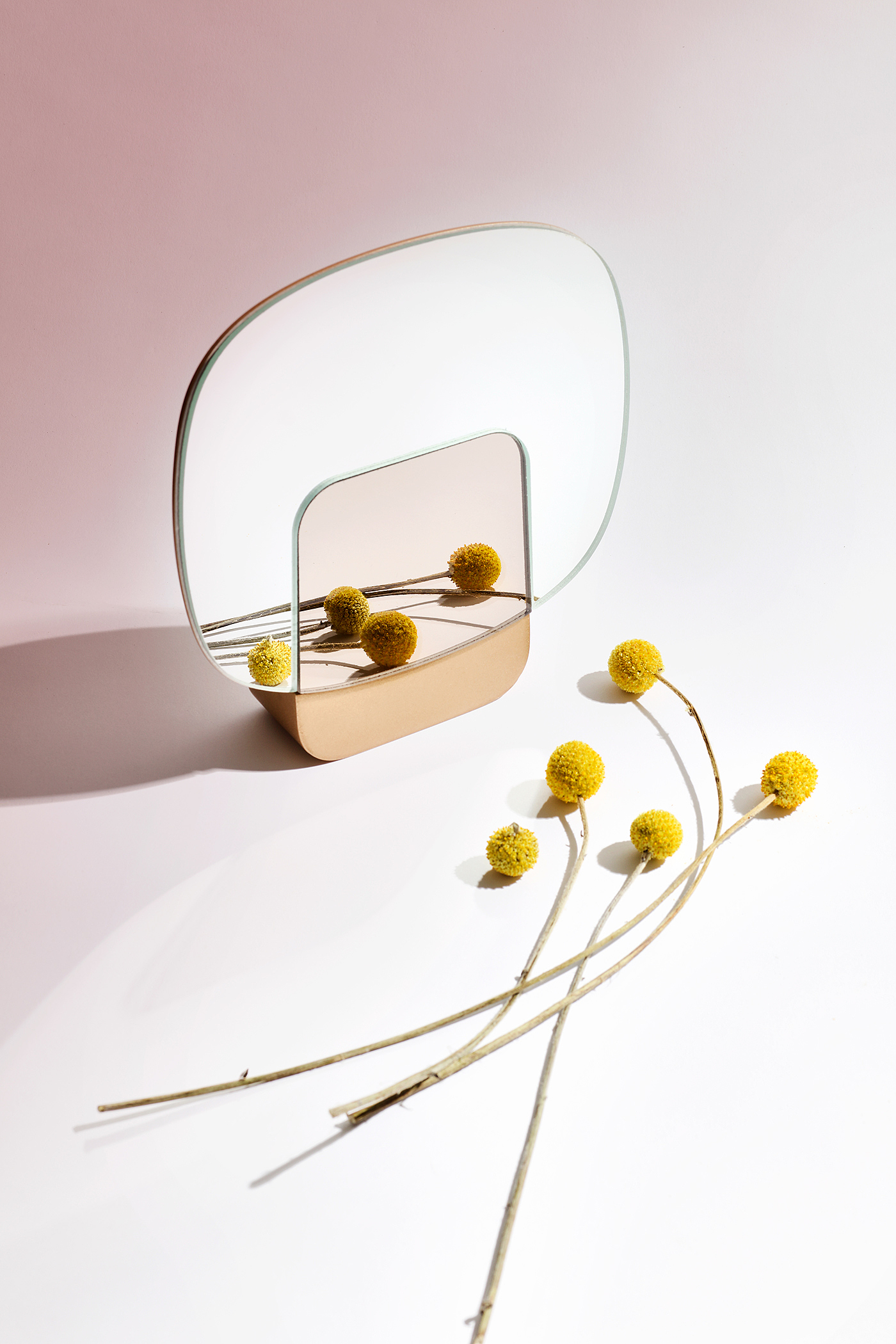 Bobois Rock，Steel sheet，gold and silver，Stage mirror，mirror，