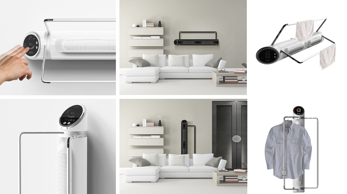 LG Silver Award，Student Award，Red dot award，rota，dehumudifier，small-scale，Dehumidifier，household，