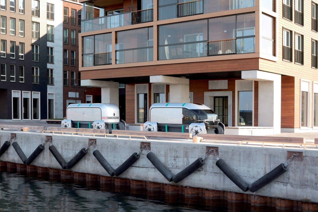 product design，industrial design，renault，Driverless，Electric，concept，truck，