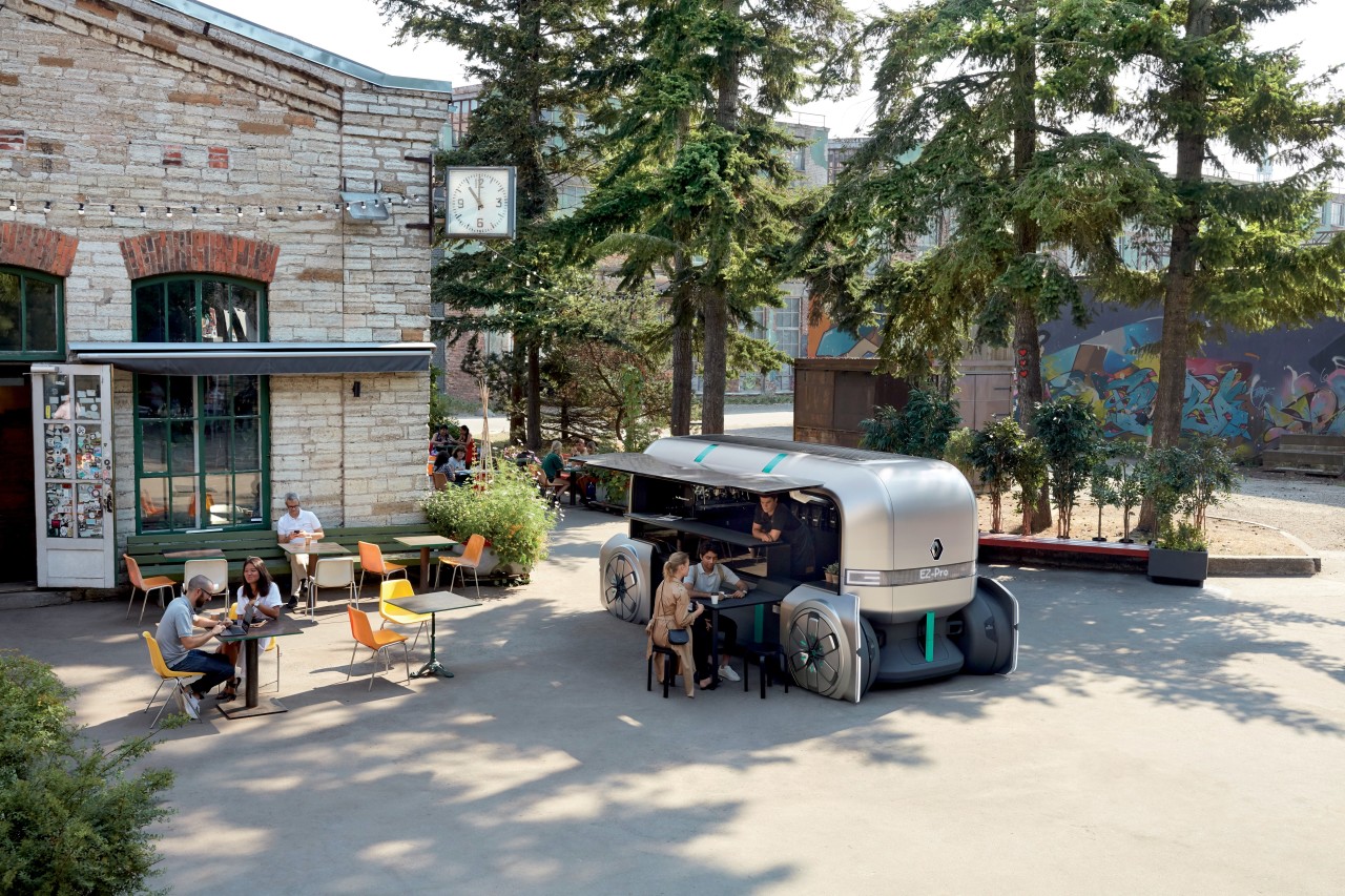 product design，industrial design，renault，Driverless，Electric，concept，truck，