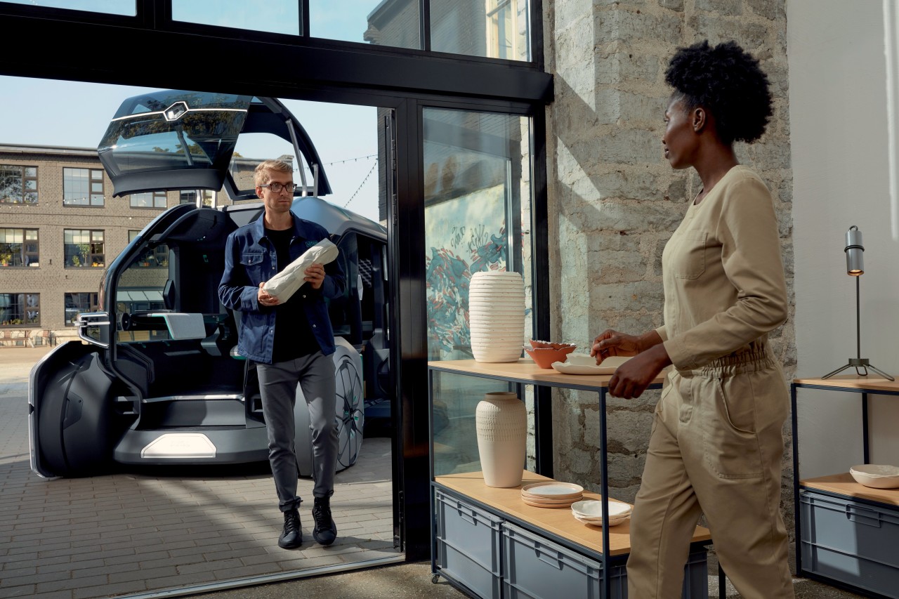 product design，industrial design，renault，Driverless，Electric，concept，truck，