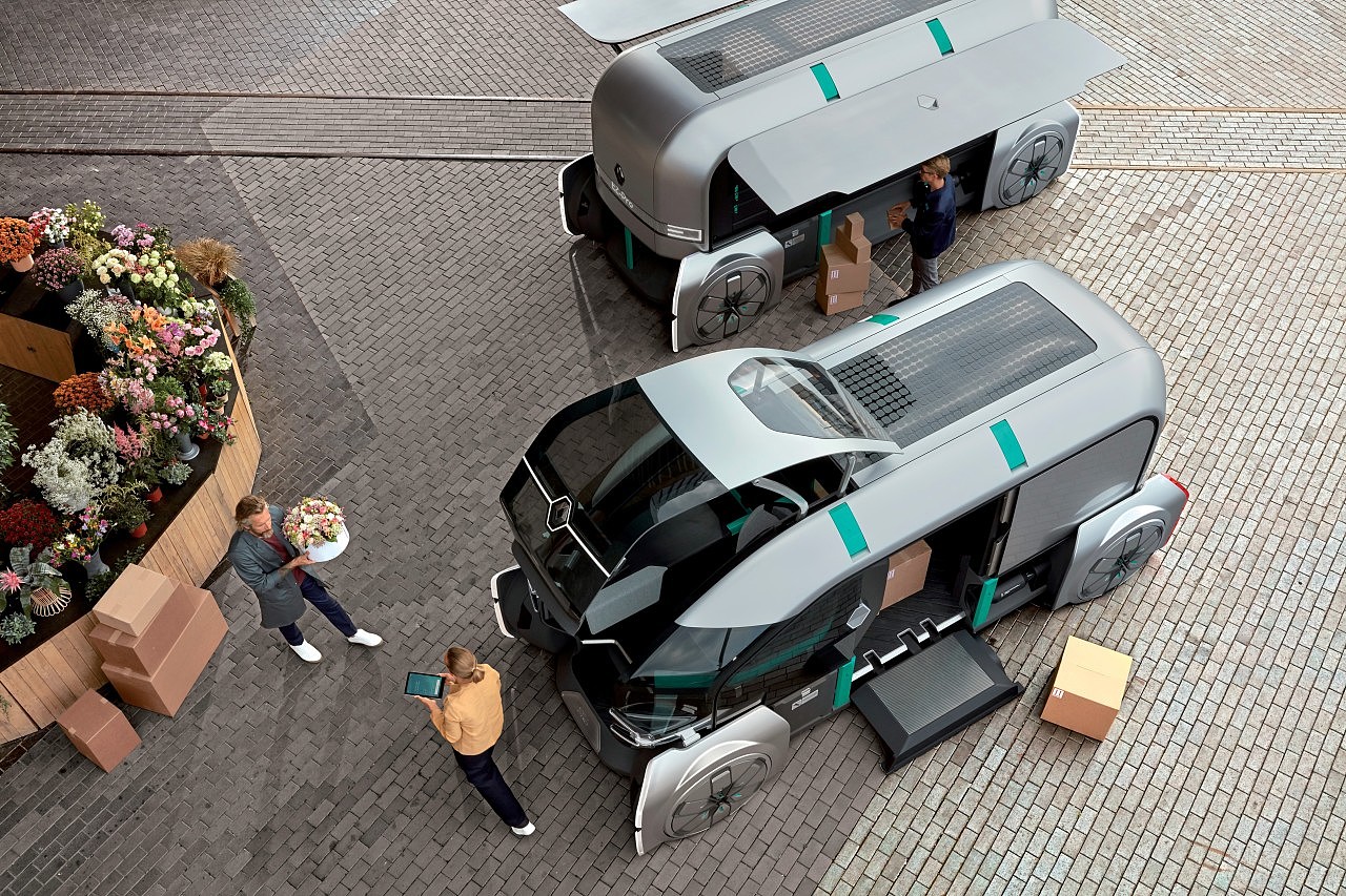 product design，industrial design，renault，Driverless，Electric，concept，truck，