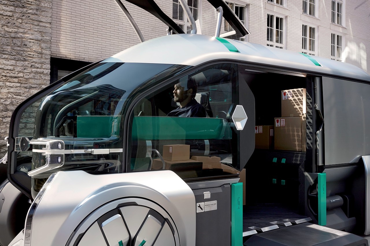 product design，industrial design，renault，Driverless，Electric，concept，truck，