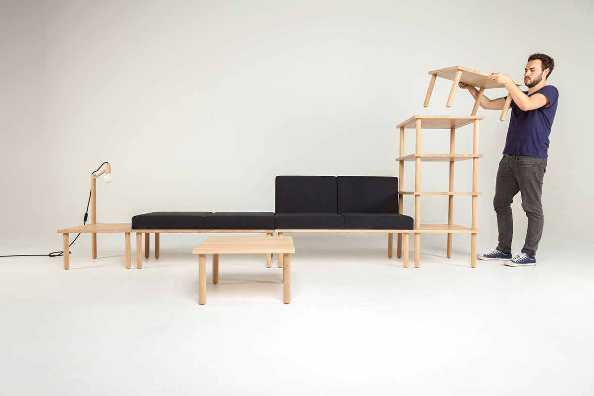 Furniture combination，cloth，oak，NWW Design Award，_SPACE，