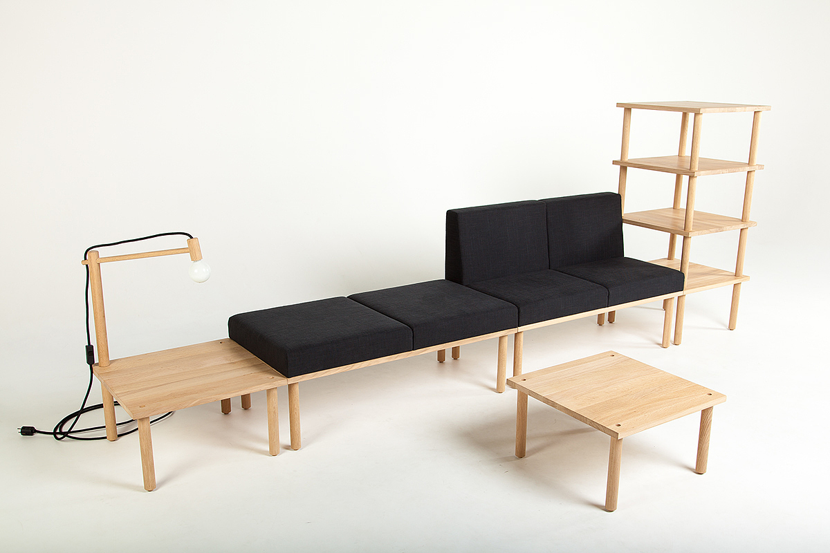 Furniture combination，cloth，oak，NWW Design Award，_SPACE，