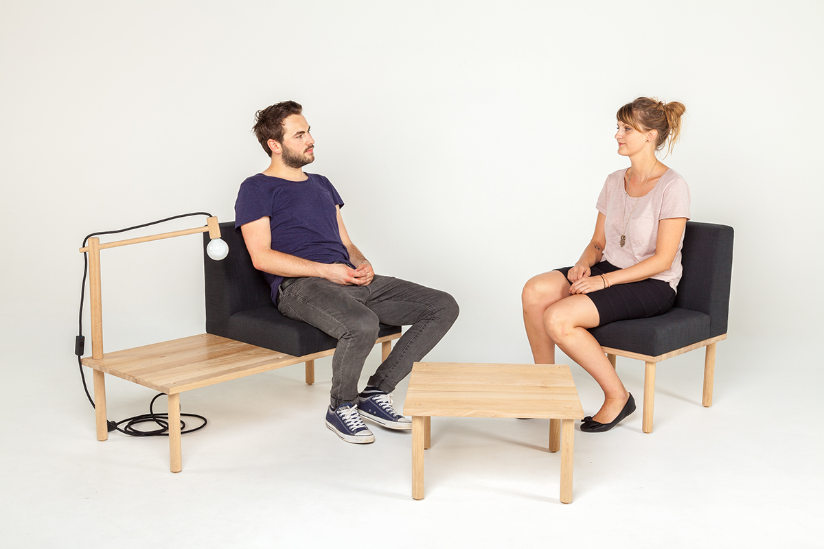 Furniture combination，cloth，oak，NWW Design Award，_SPACE，