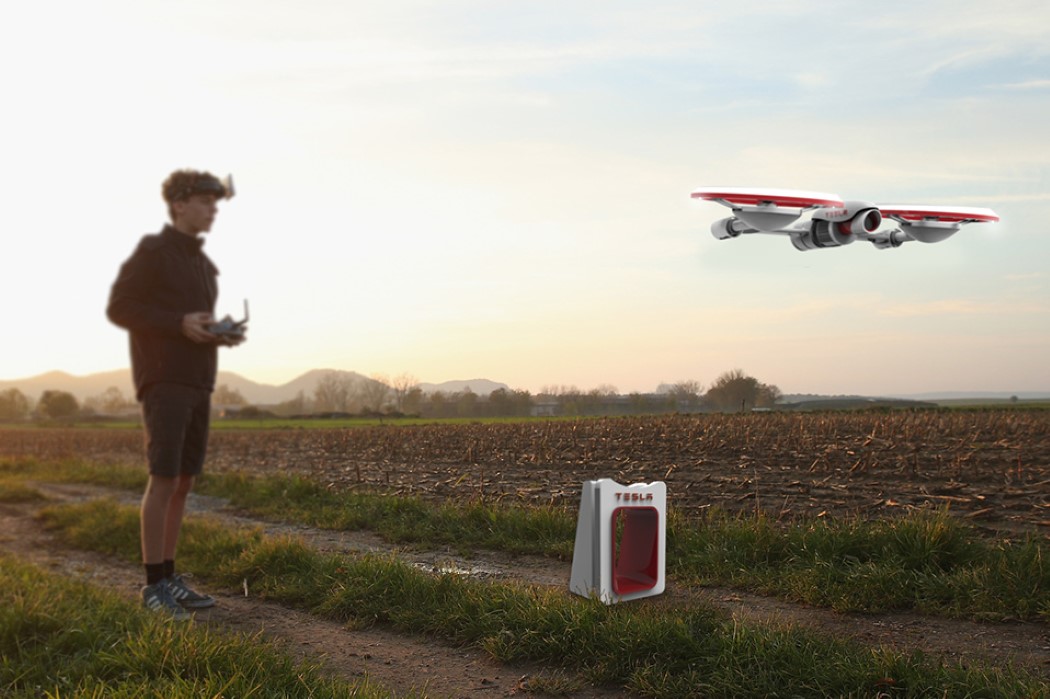 concept，UAV，Tesla，Tesla drone，