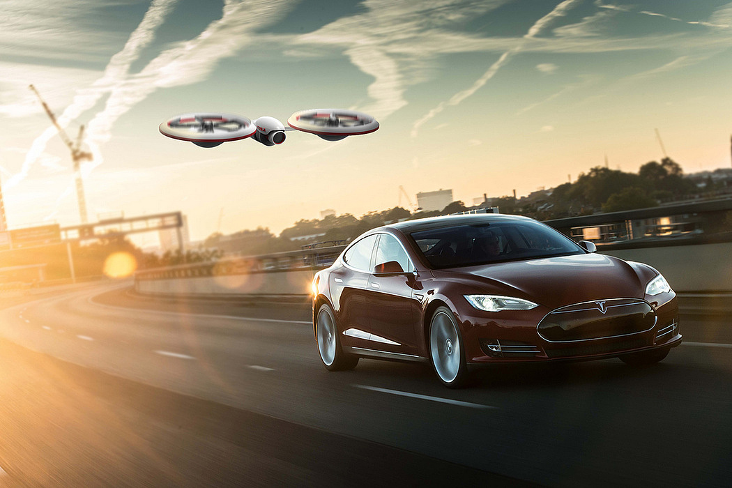 concept，UAV，Tesla，Tesla drone，