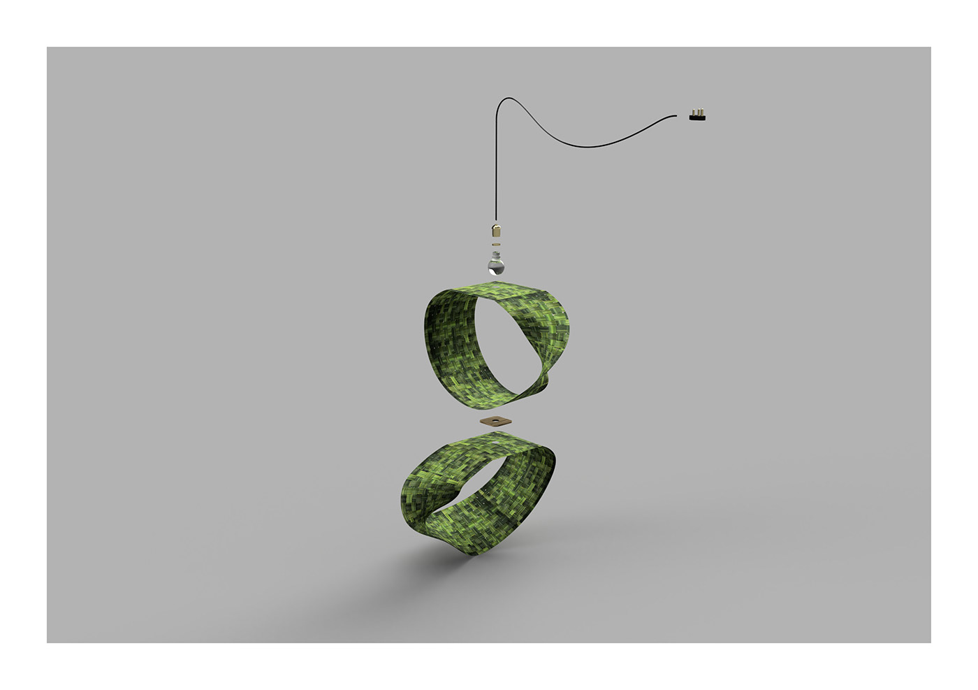 LOOP lamp，ring light，weave，Design，sketch，