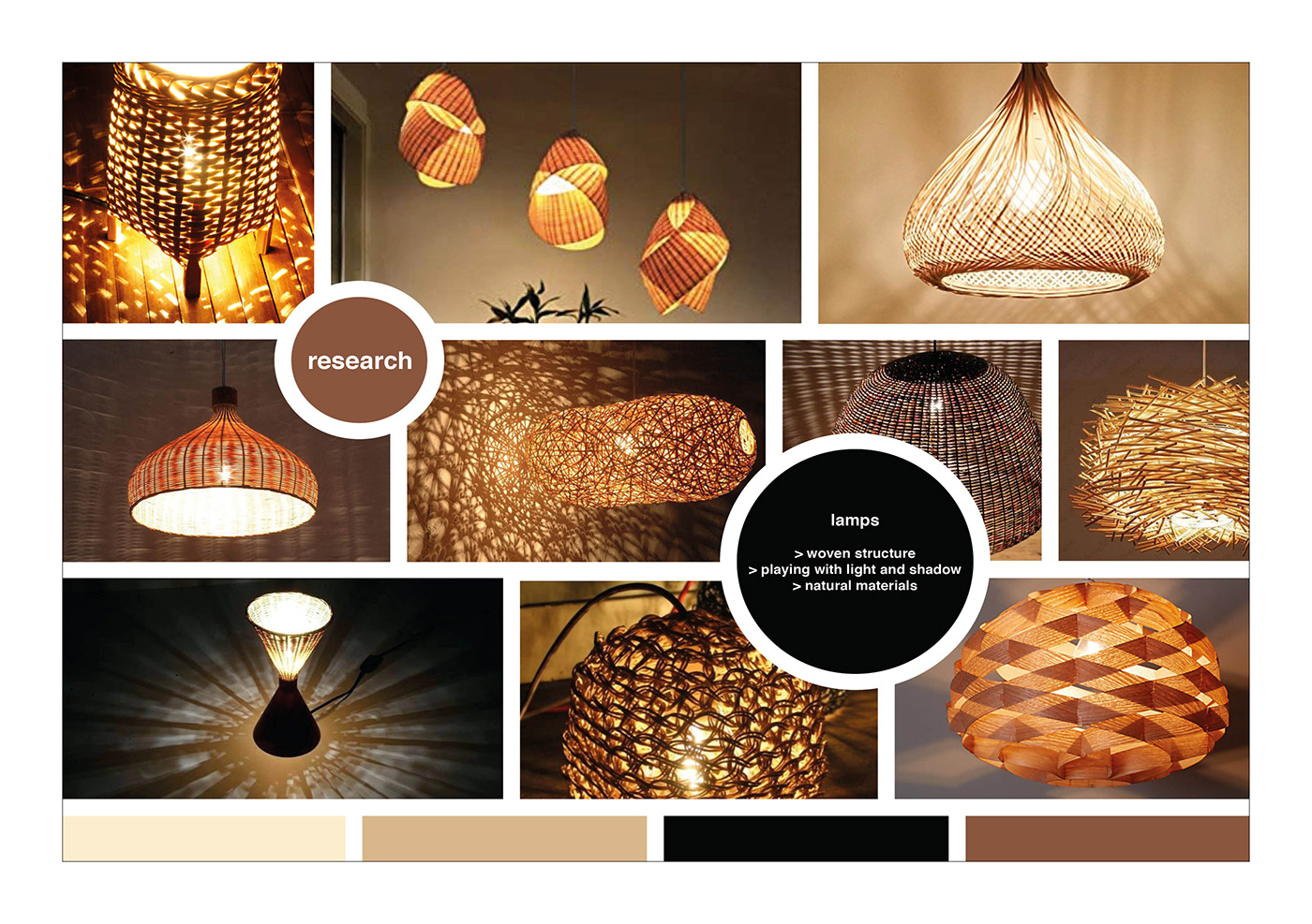 LOOP lamp，ring light，weave，Design，sketch，