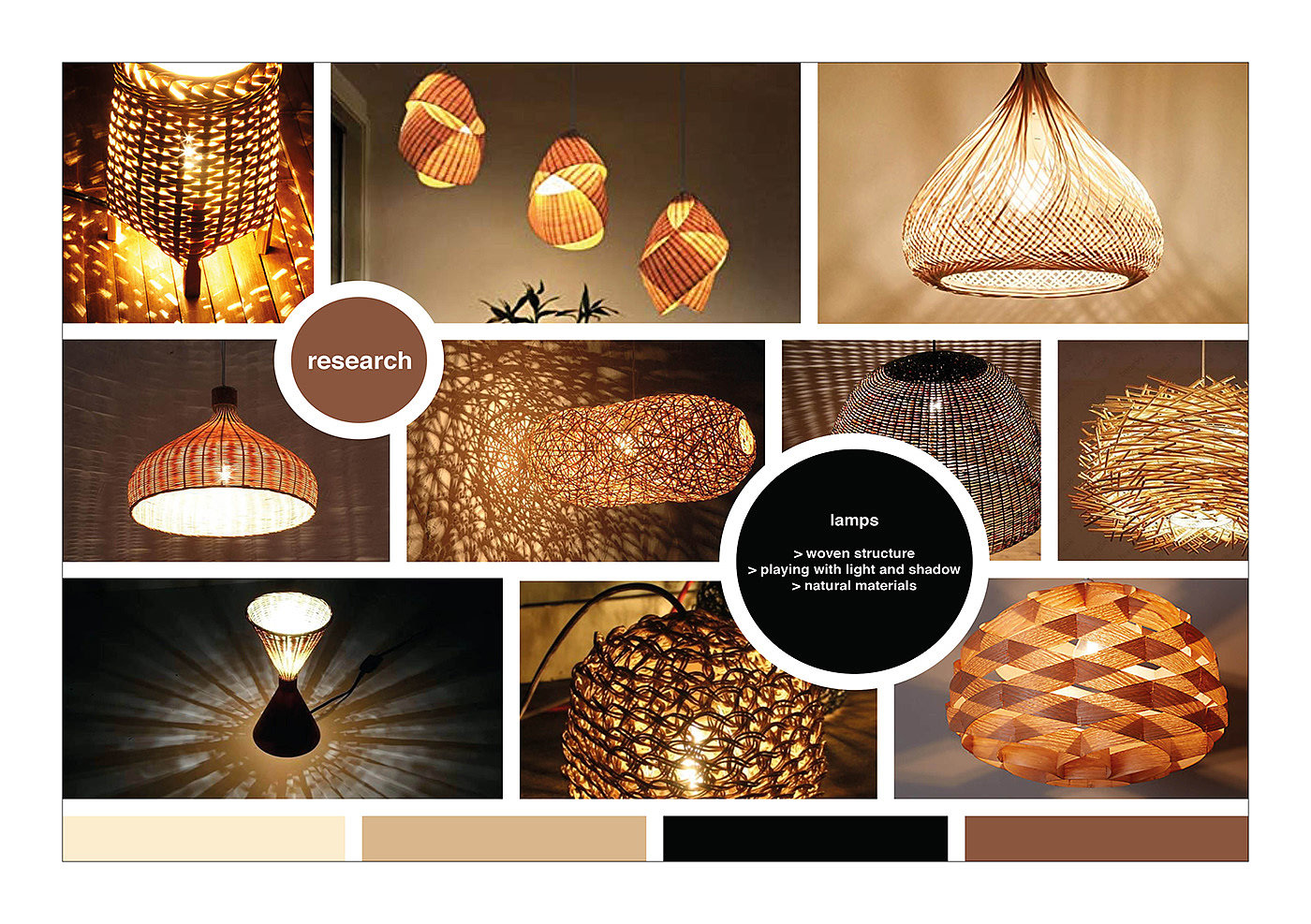 LOOP lamp，ring light，weave，Design，sketch，