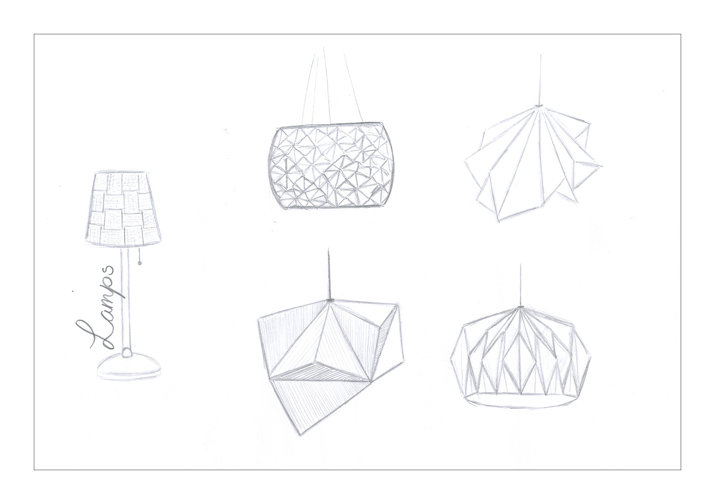 loop lamp,环形灯,编织,设计,草图