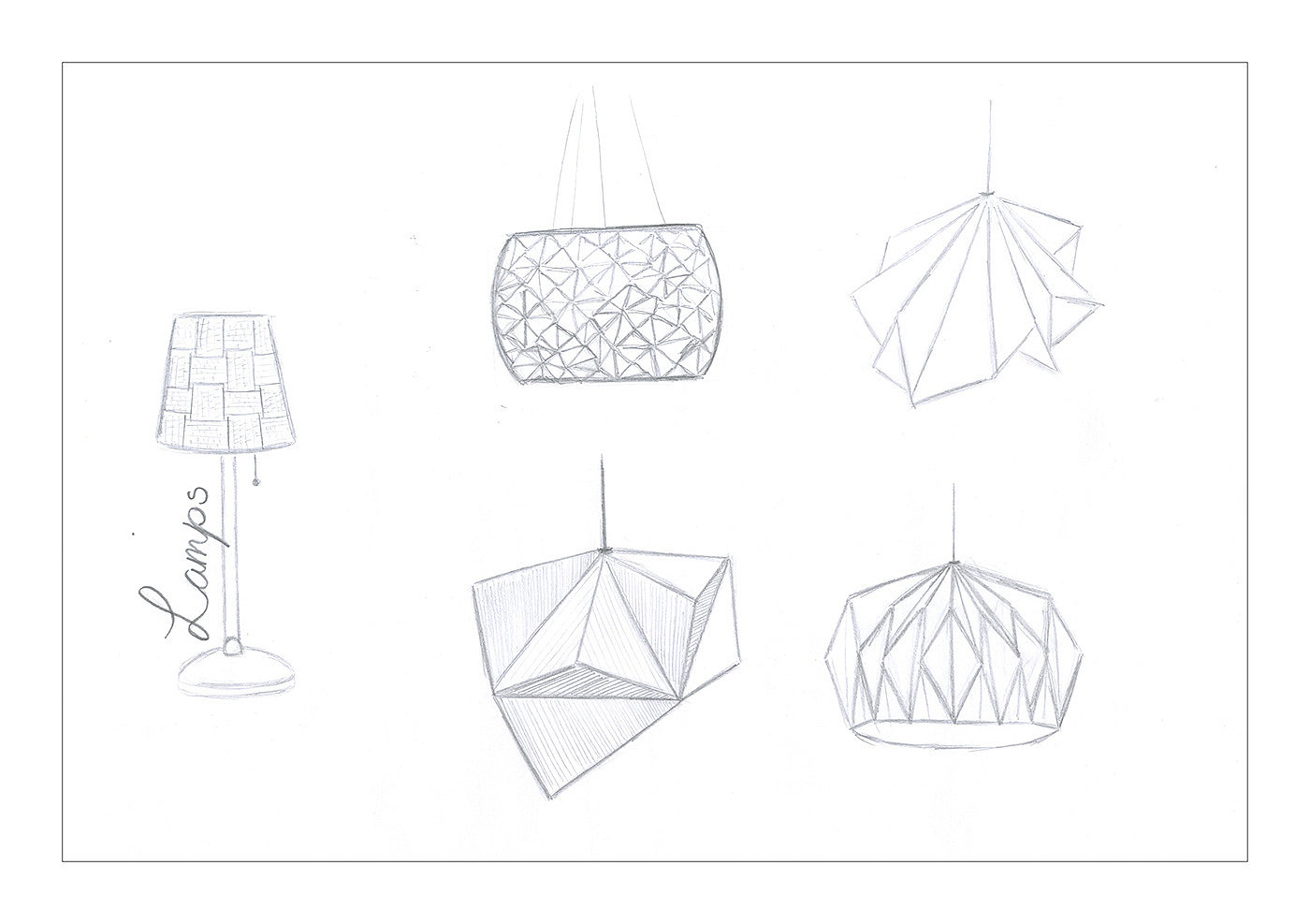 LOOP lamp，ring light，weave，Design，sketch，