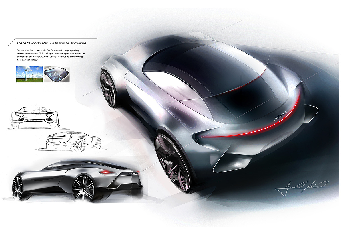 Automatic design，aerodynamics，Hand drawn products，Bicolor，industrial design，