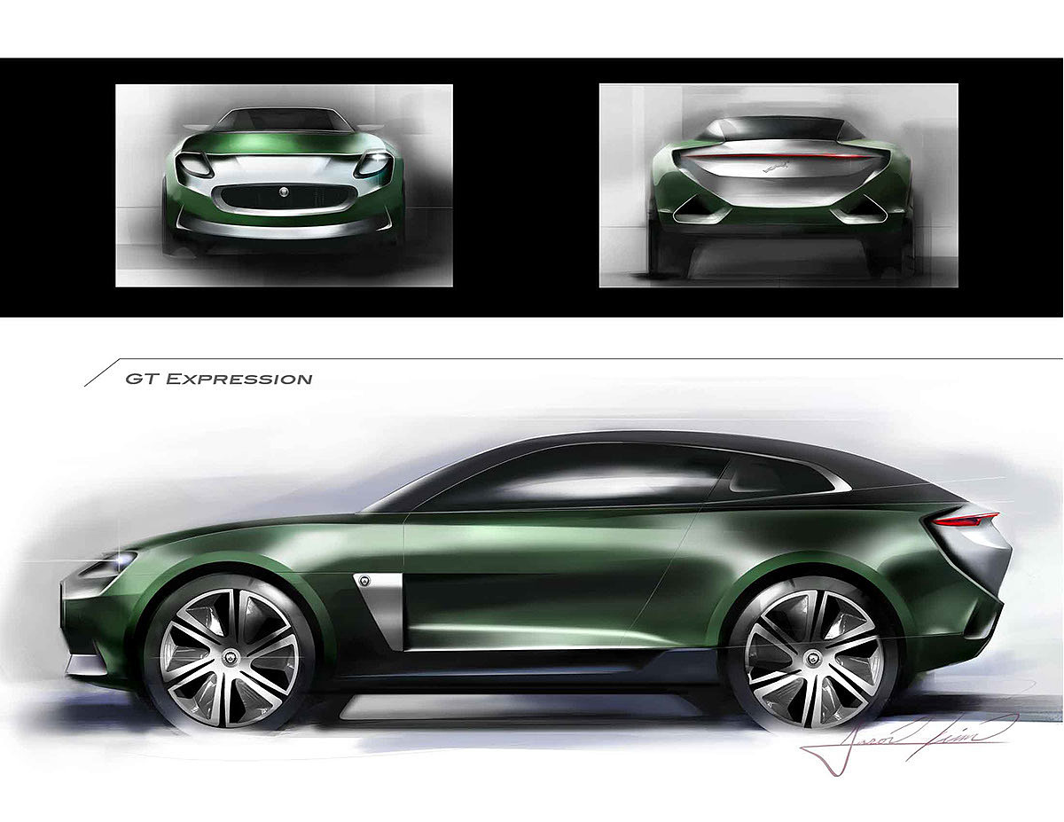 Automatic design，aerodynamics，Hand drawn products，Bicolor，industrial design，