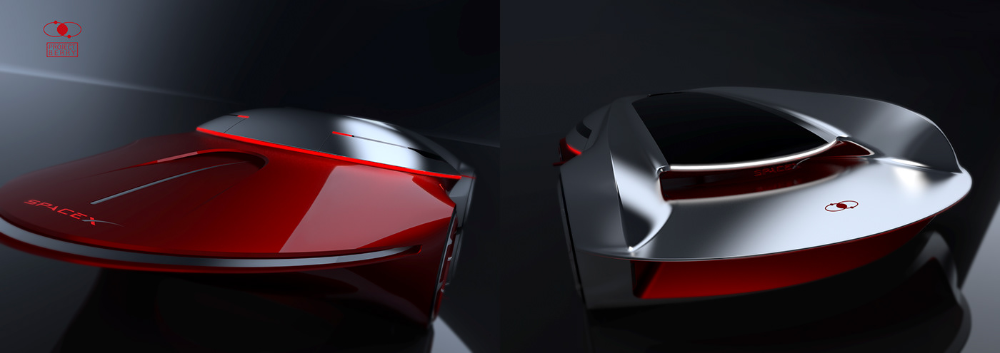 BERRY，SpaceX，vehicle，concept，Brand design，product design，