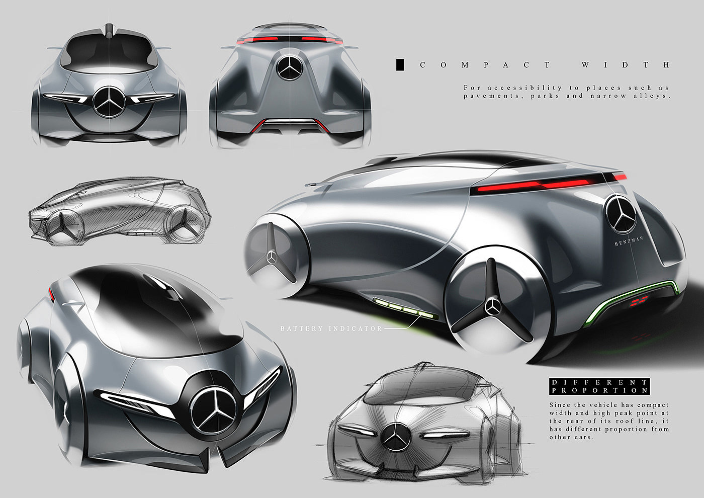 BENZMAN，product design，industrial design，Car sharing，automobile，