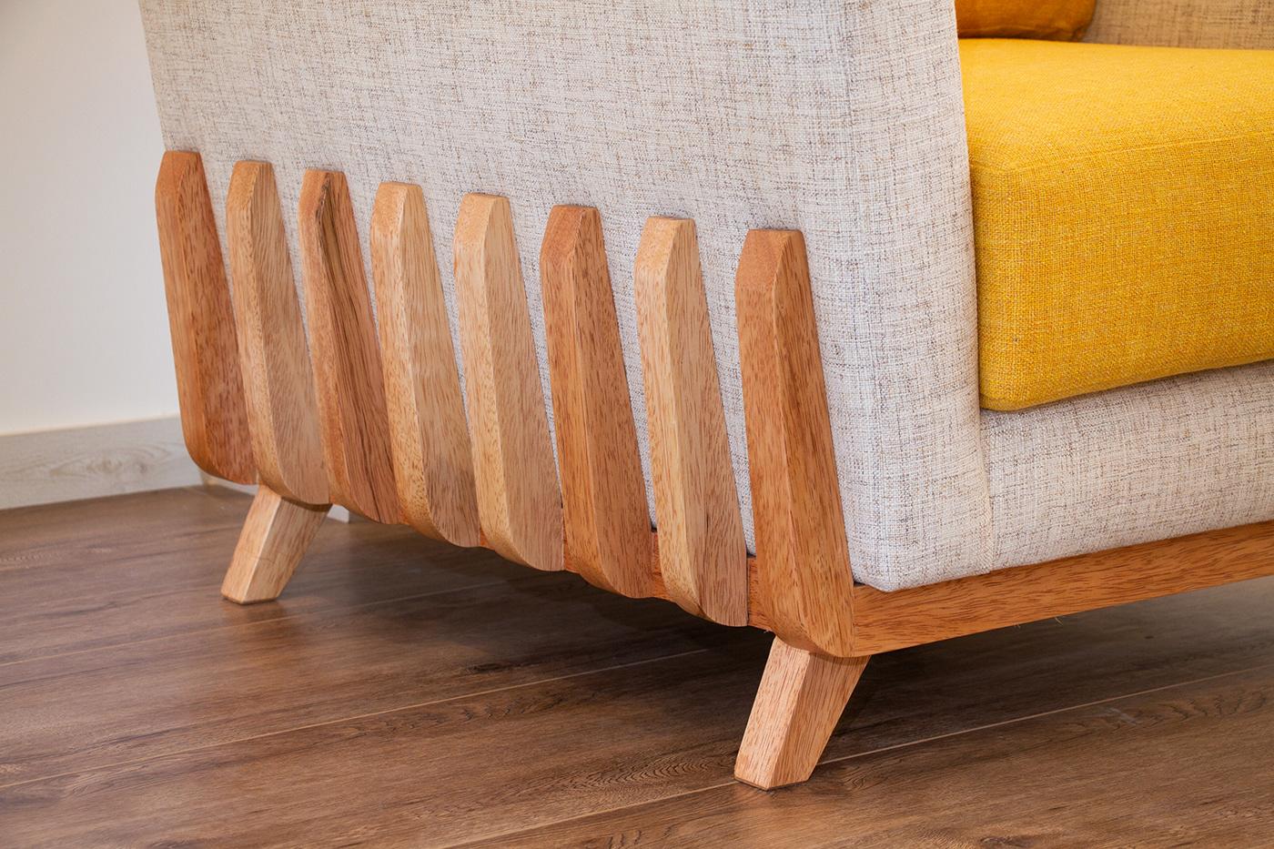 yellow，combination，sofa，fabric art，Sequences，sofa，Wooden frame，