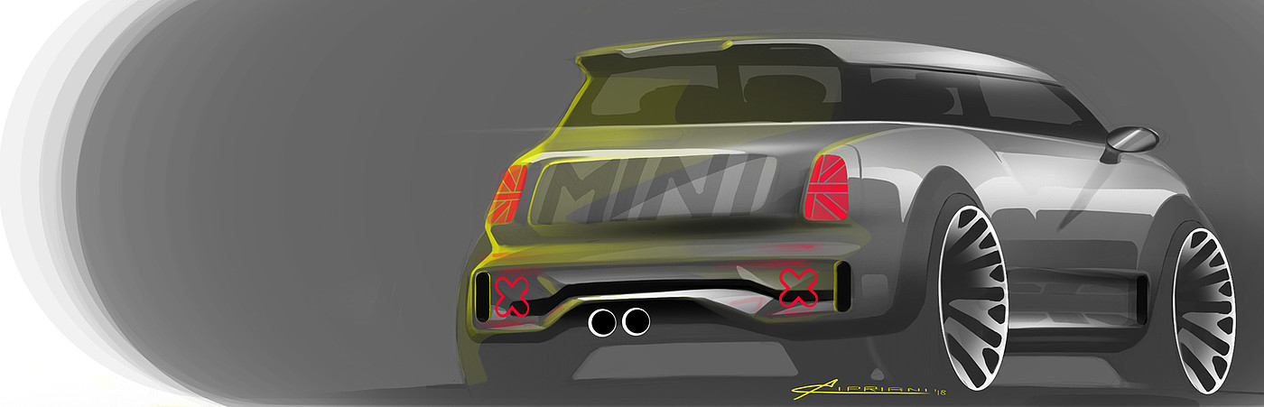 sketch，3D rendering，Automobile design，