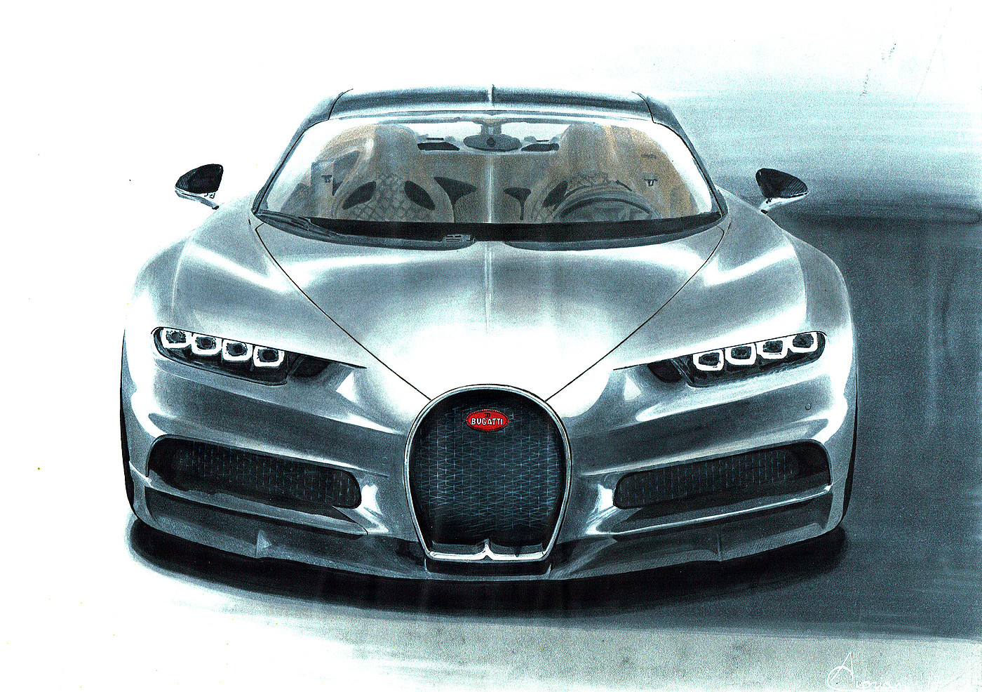 Sports car，Automobile design，sketch，