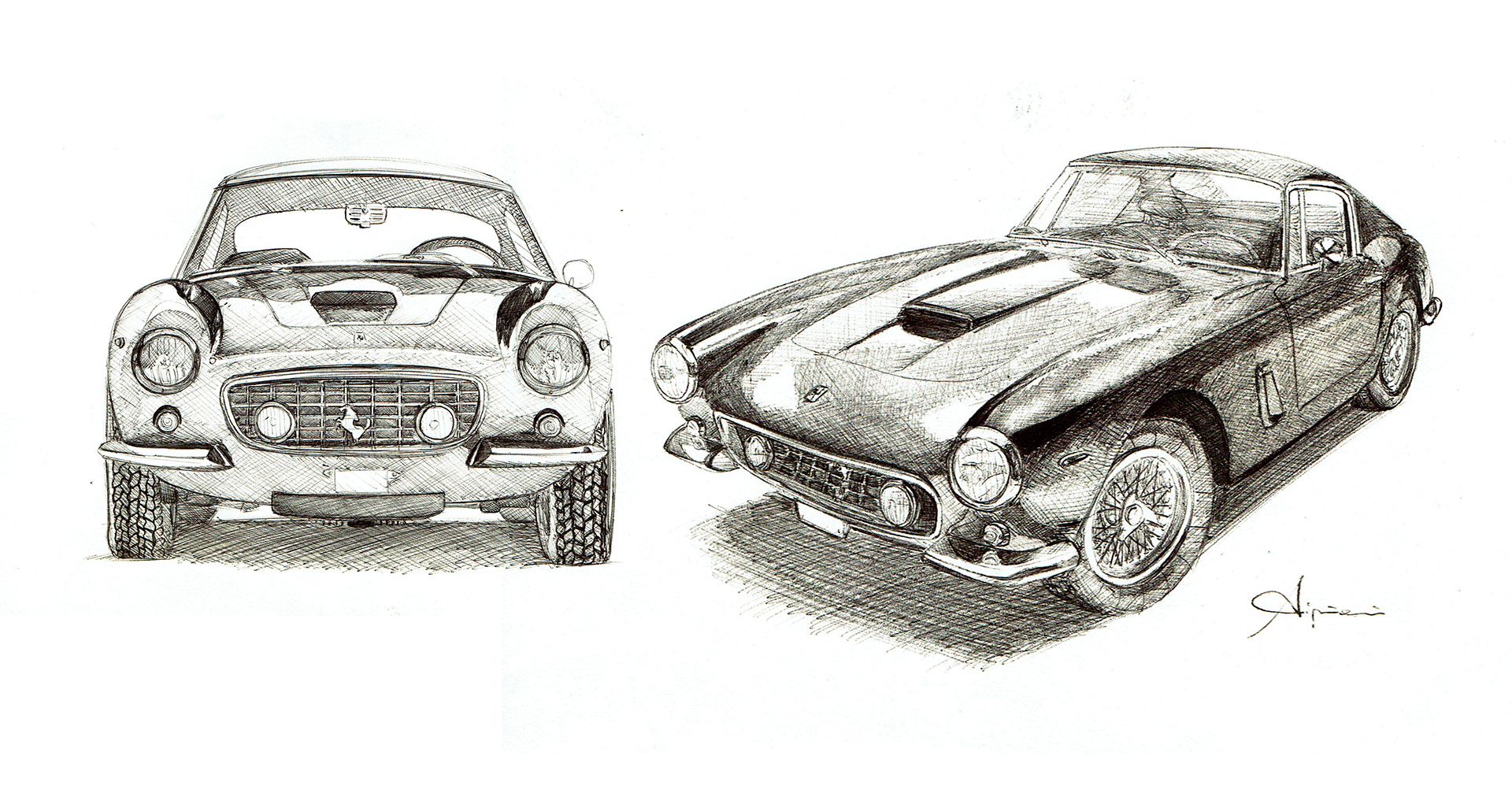 Sports car，Automobile design，sketch，
