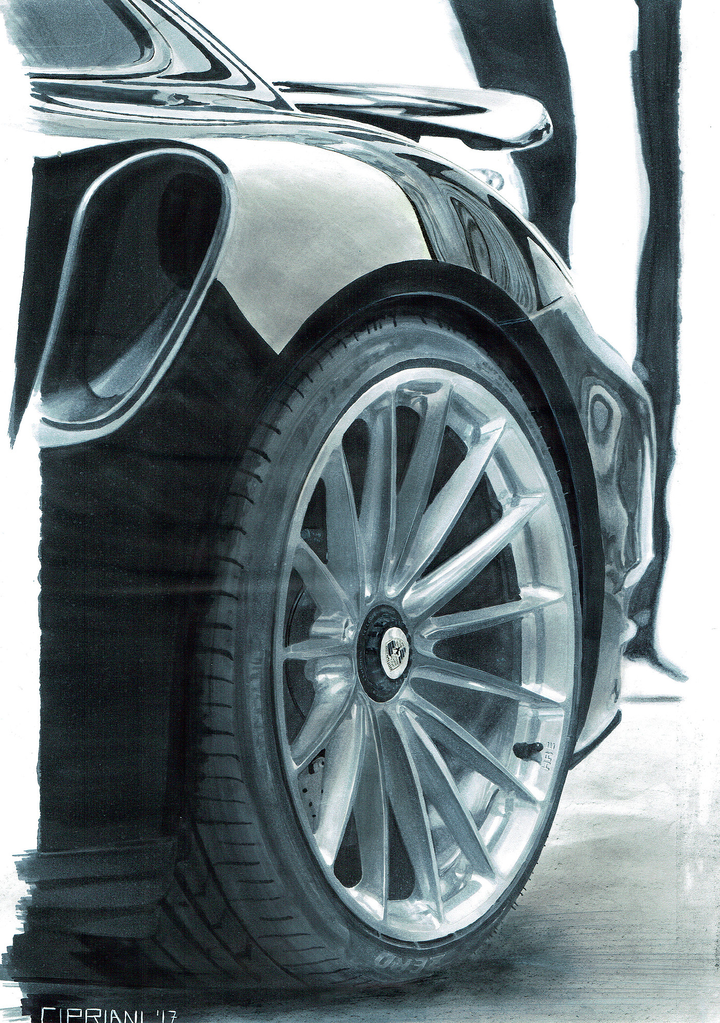 Sports car，Automobile design，sketch，
