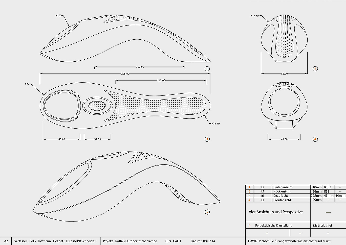 product design，industrial design，Ergonomics，Flashlight，