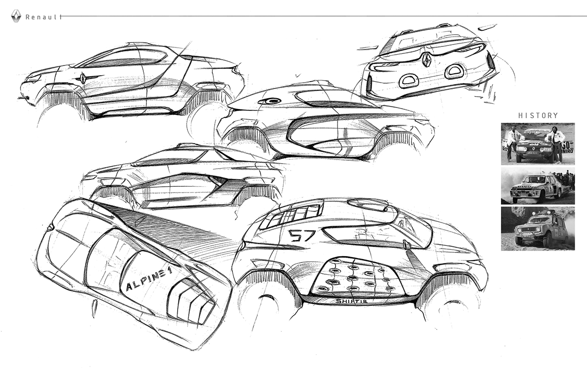 renault，Concept Car，vehicle，industrial design，