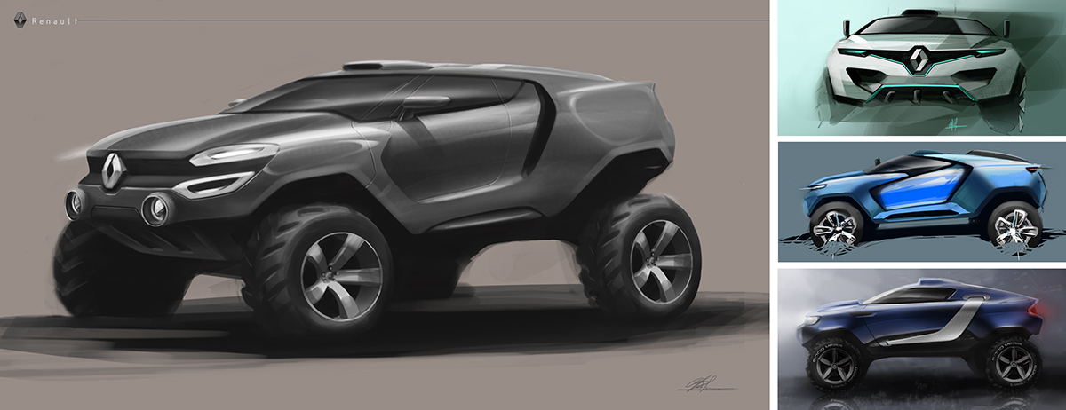 renault，Concept Car，vehicle，industrial design，