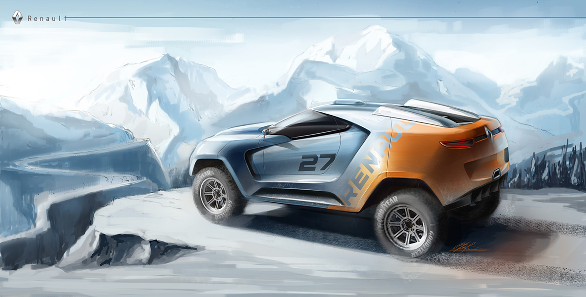 renault，Concept Car，vehicle，industrial design，