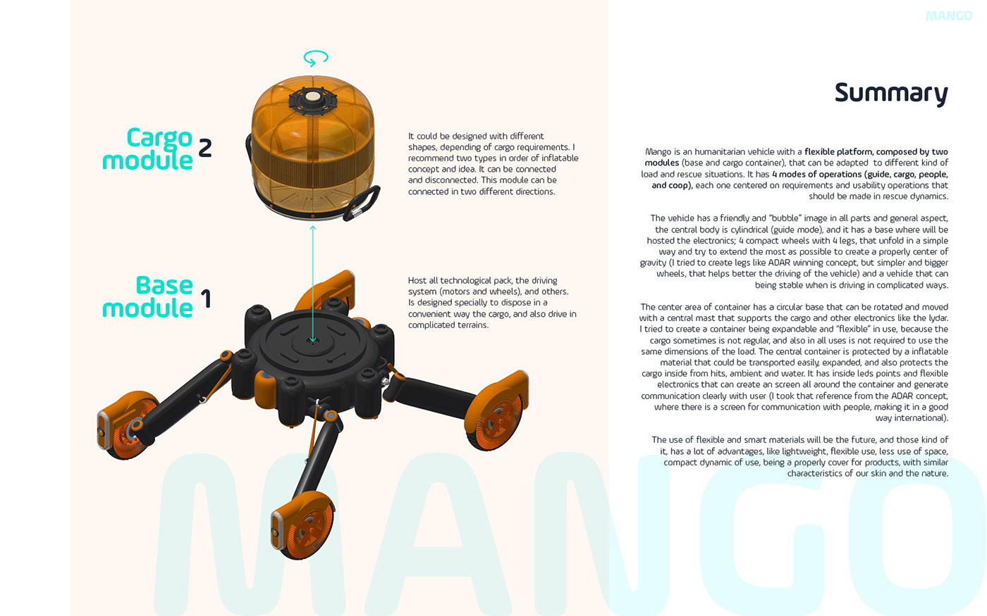 Mango，robot，freight transport，