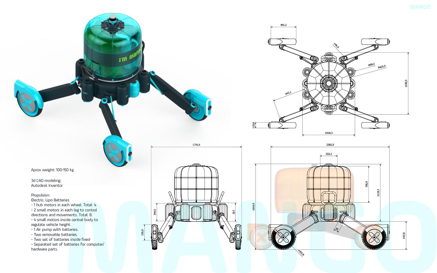 Mango，robot，freight transport，