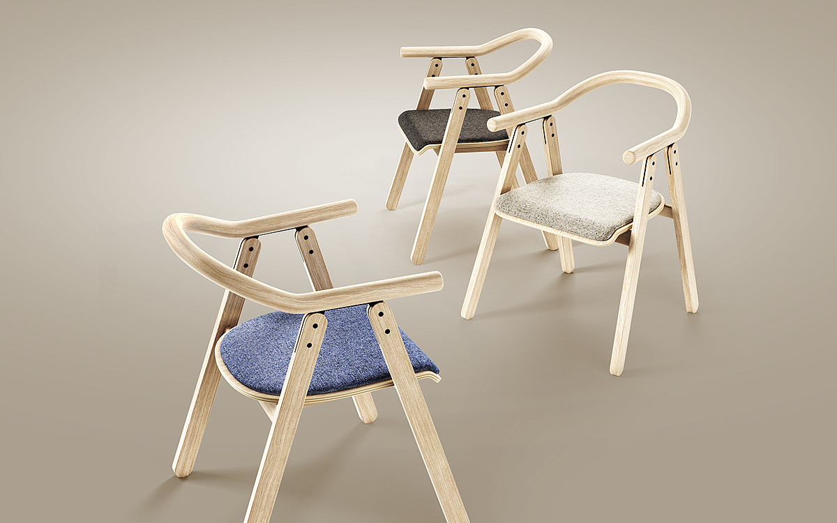 TOON chair，简洁，卡通，椅子，