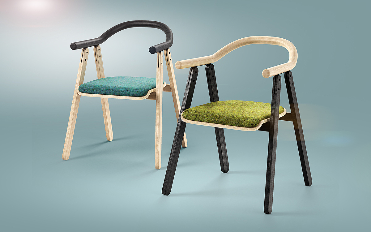 TOON chair，简洁，卡通，椅子，