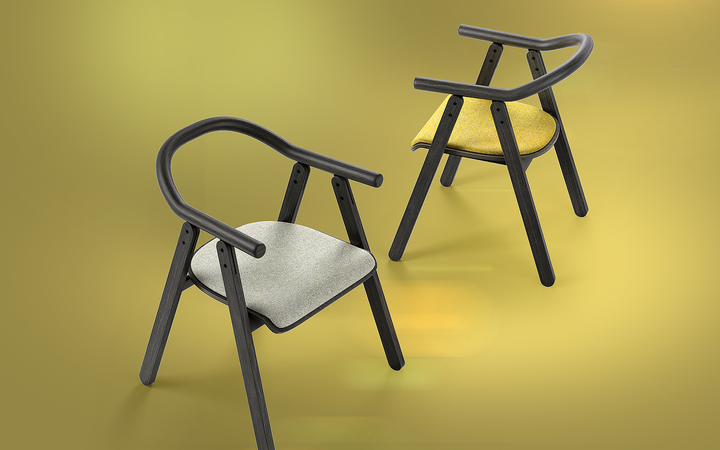 TOON chair，简洁，卡通，椅子，