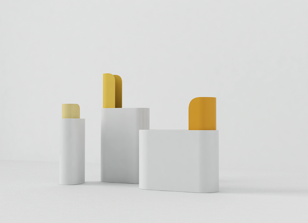 product design，industrial design，concise，Functional design，Metal，ceramics，vase，