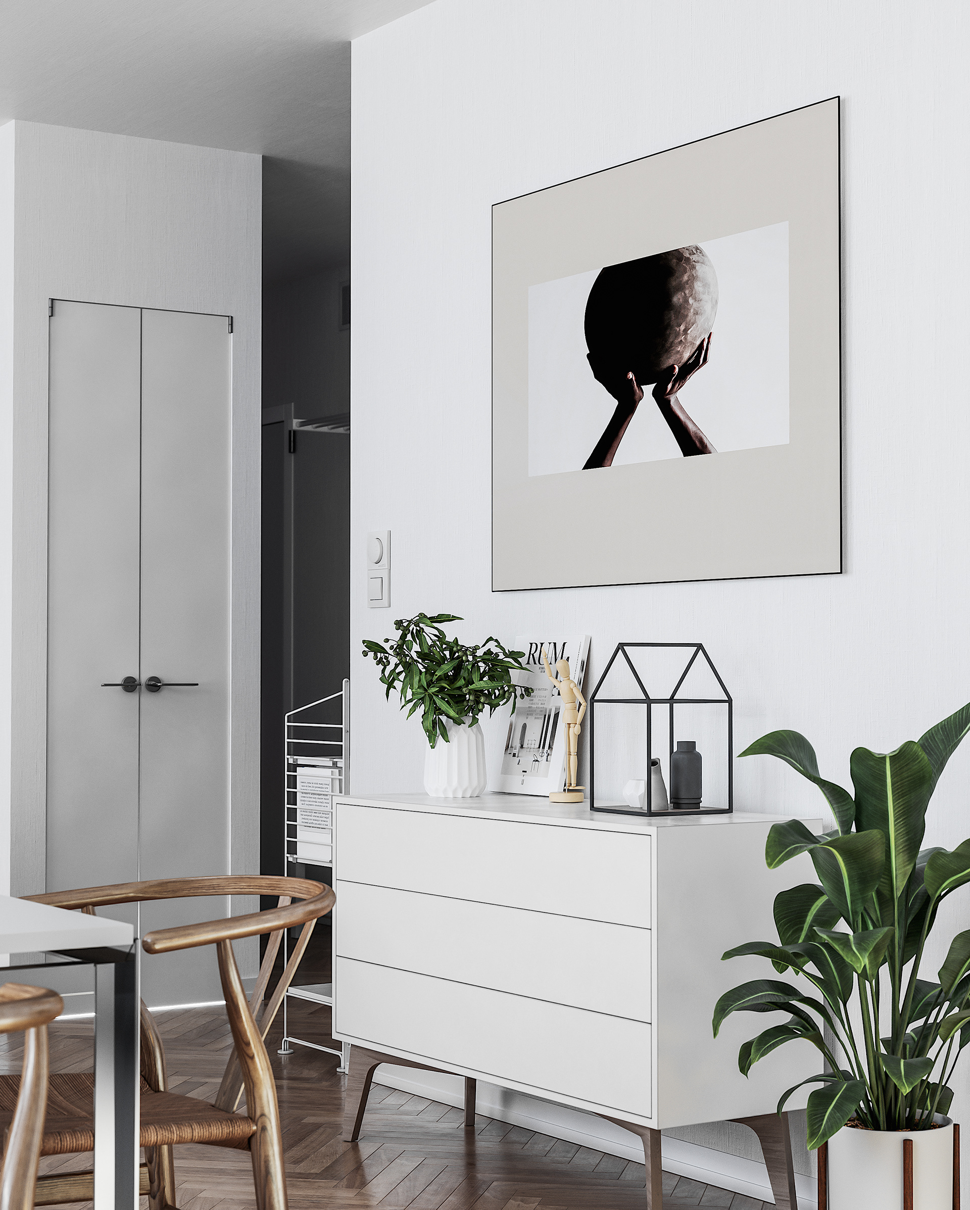 white，Digital shooting，Interior design，