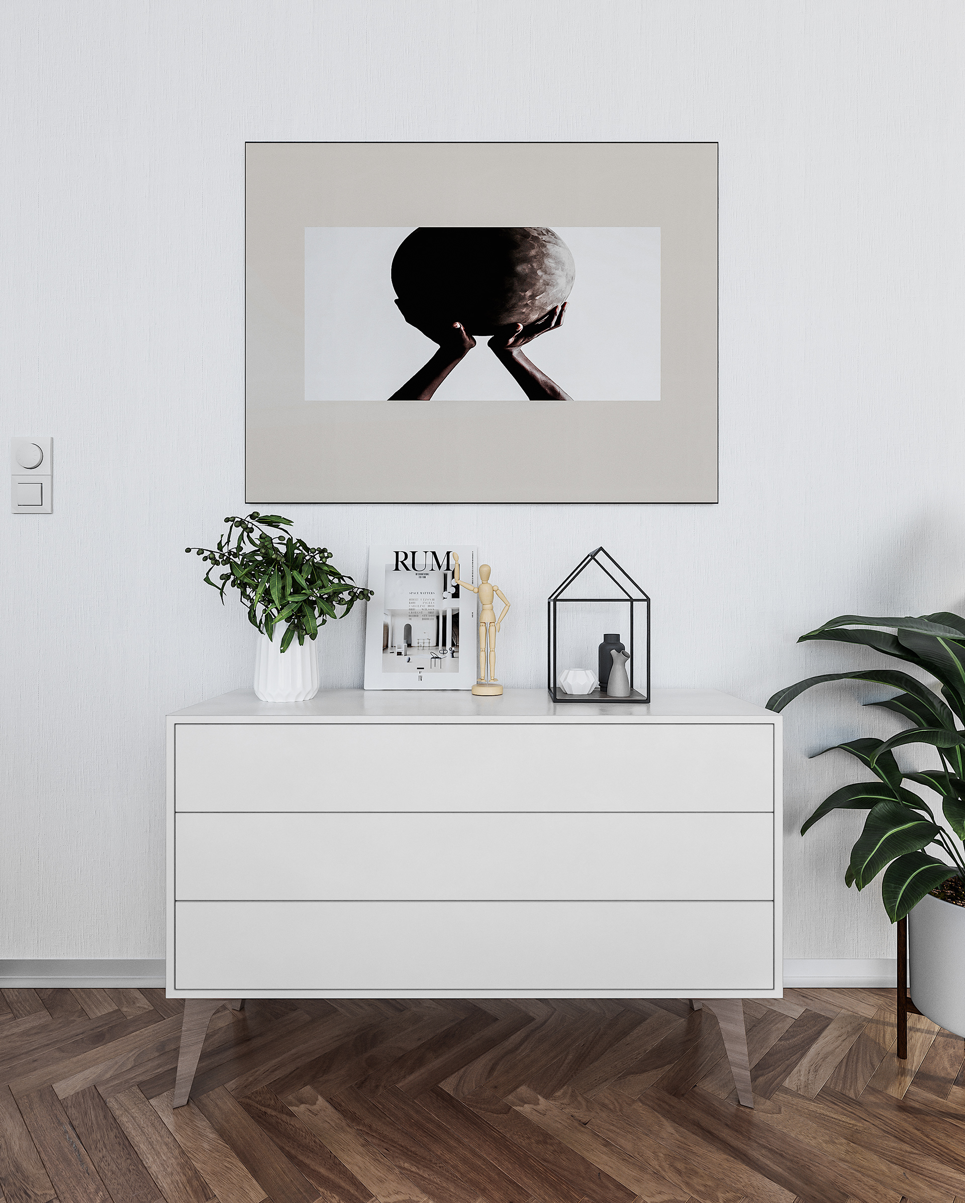 white，Digital shooting，Interior design，