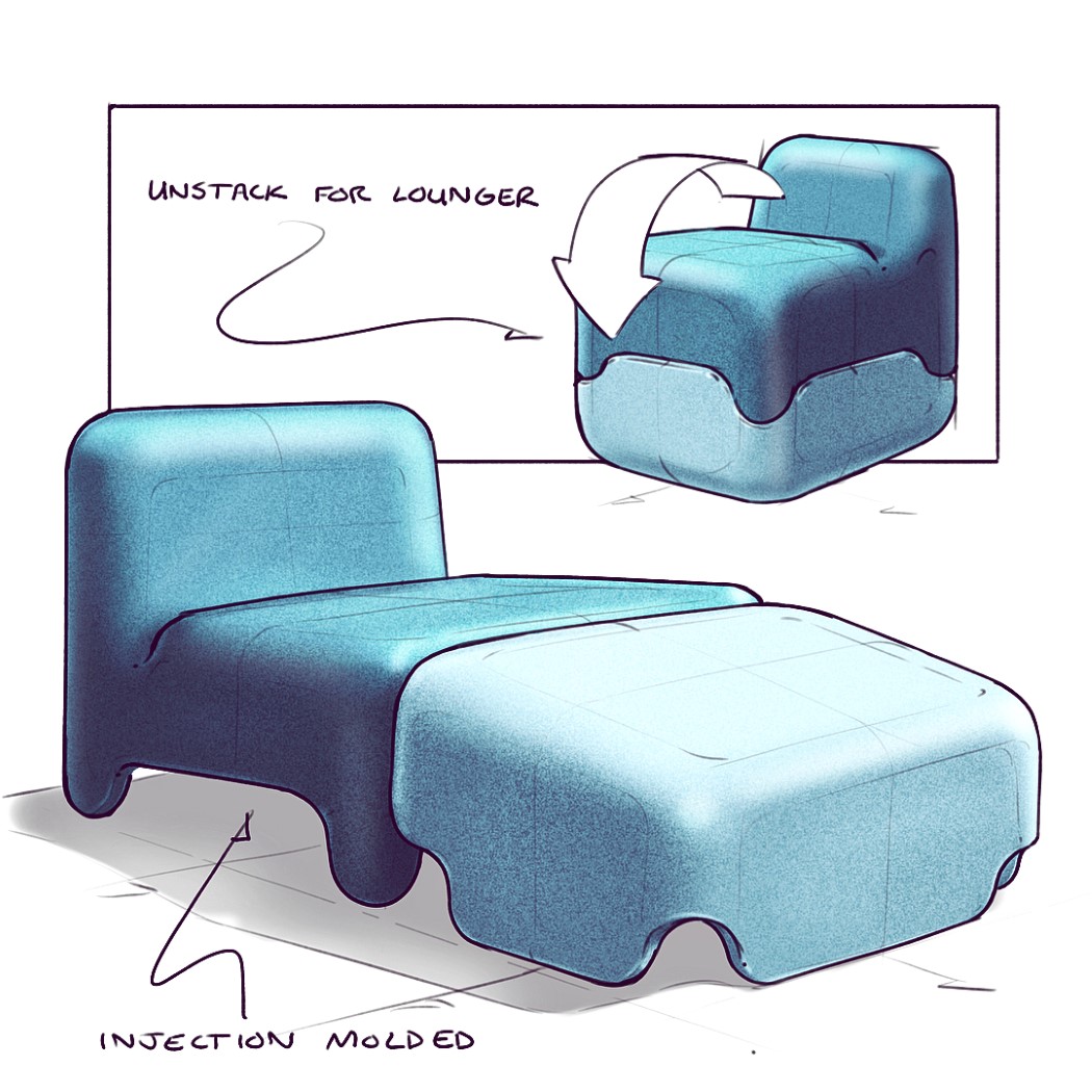 Computer production，furniture，Hand drawn，