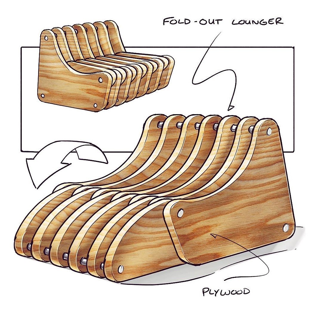 Computer production，furniture，Hand drawn，