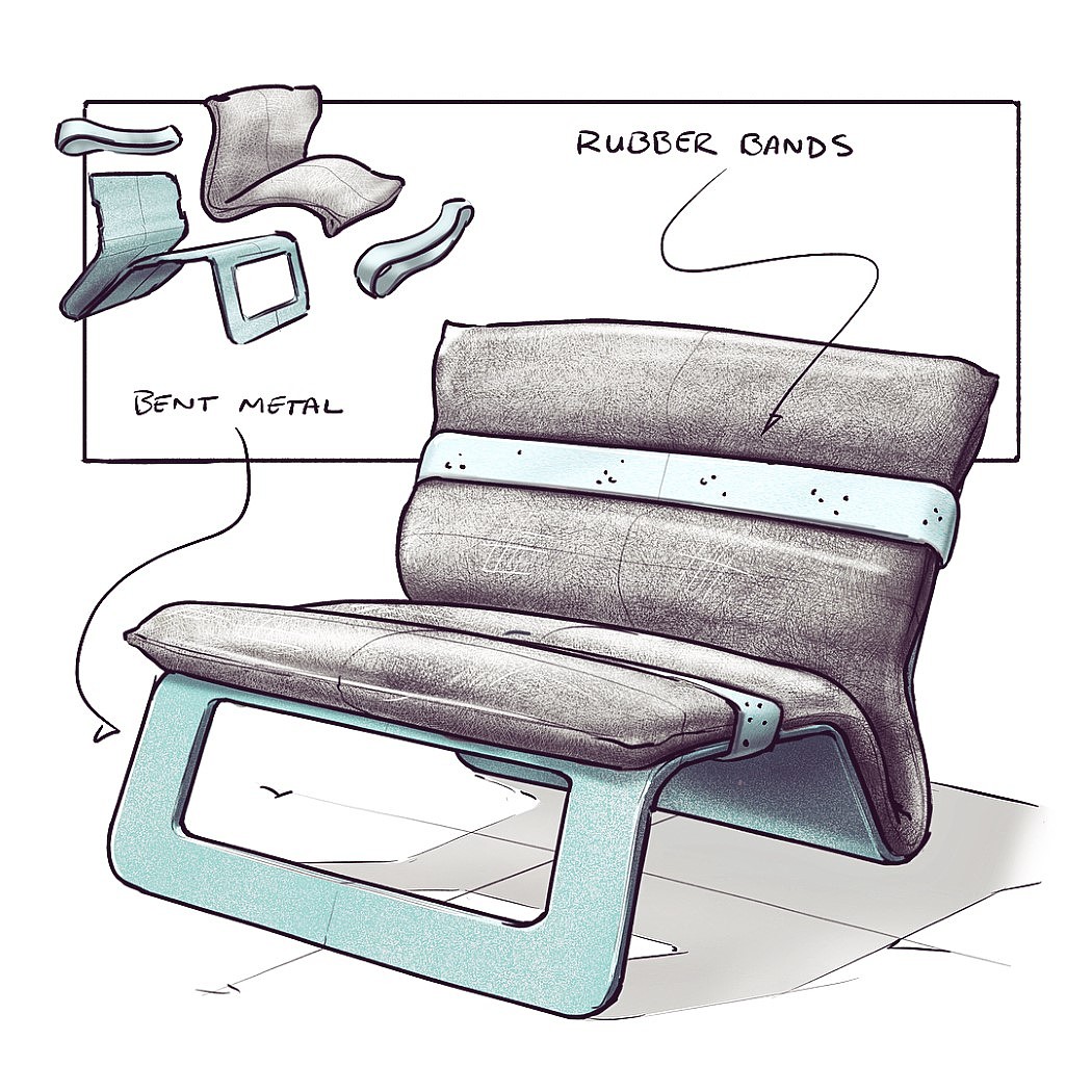 Computer production，furniture，Hand drawn，